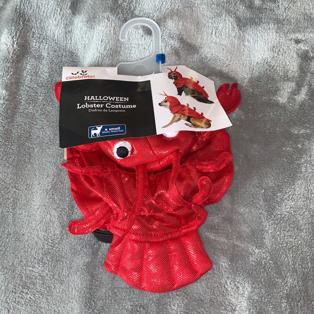 Size XS Pet Halloween Costume Red Lobster Dog Cat Celebrate New